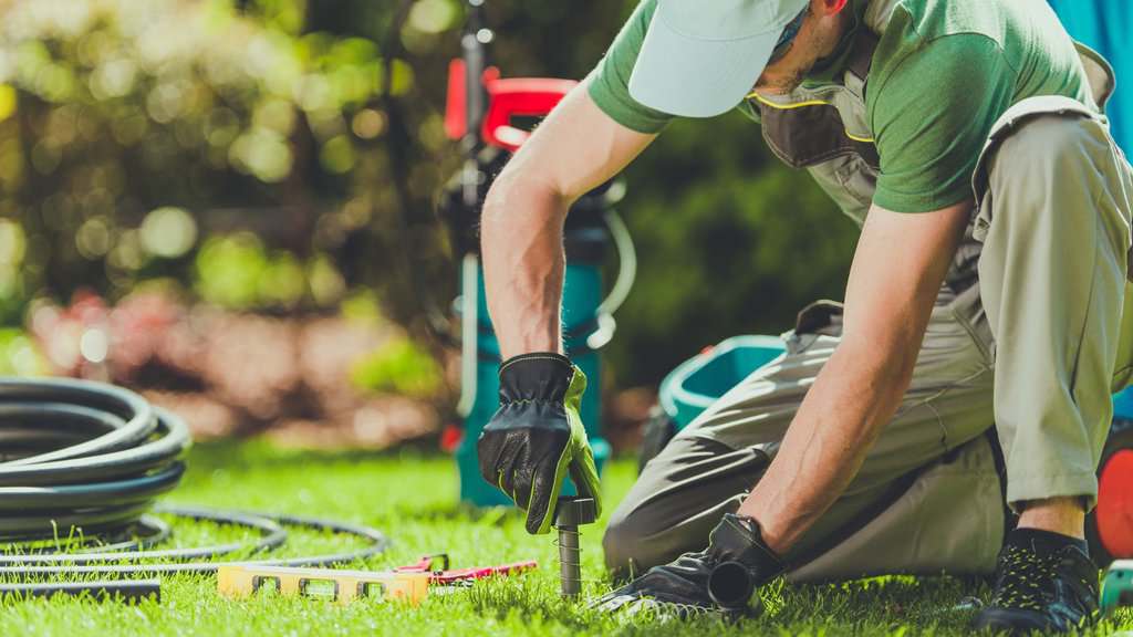 image showing a dry sprinkler being worked on